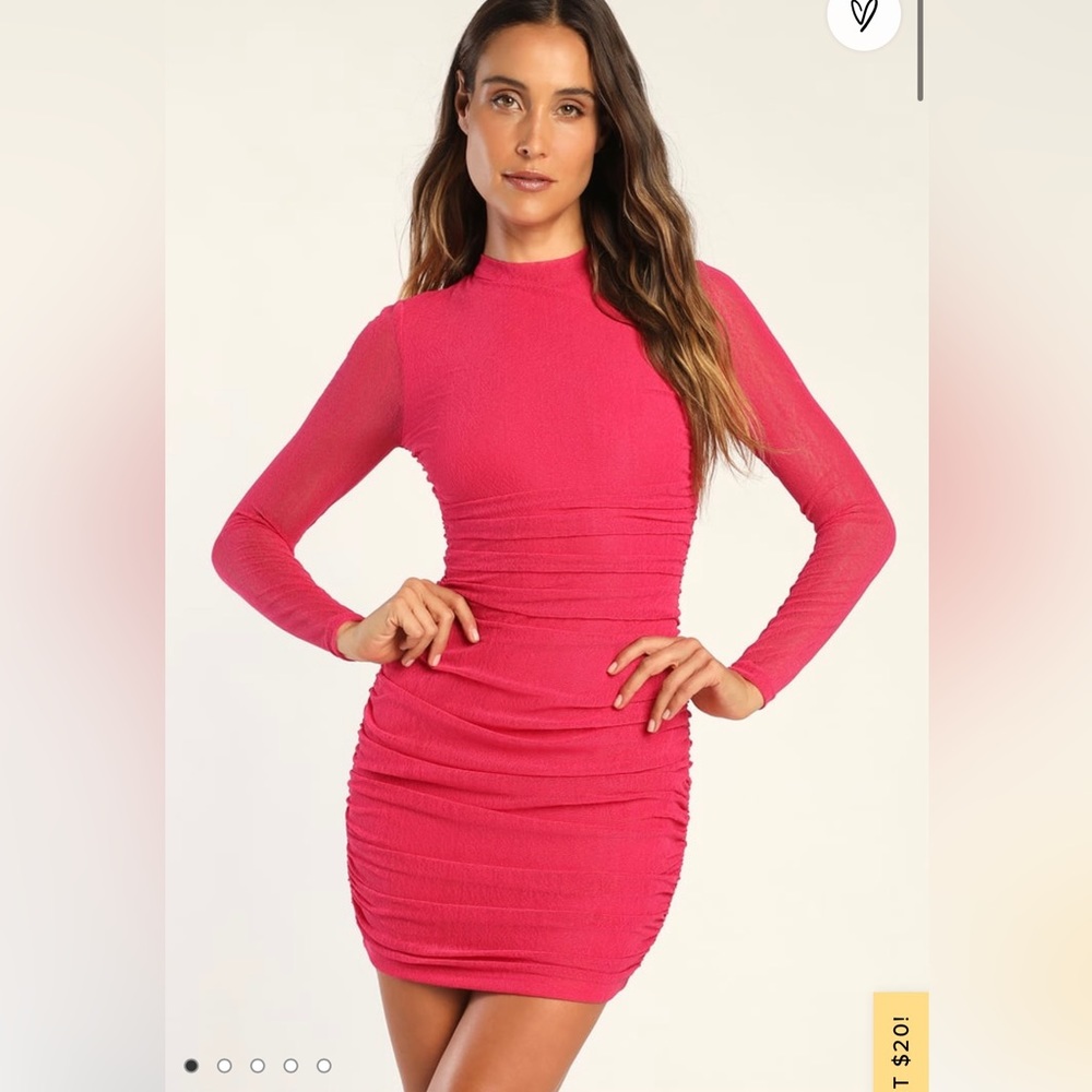 Lulus hot pink mini dress